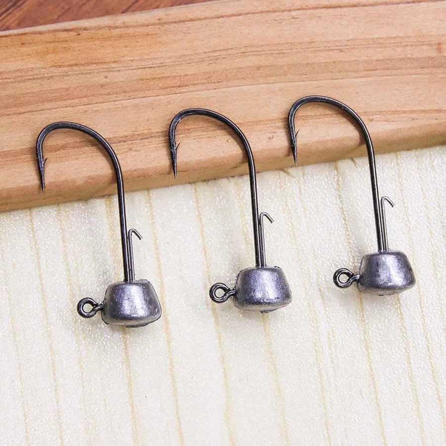 Jig Head Finesse Weedless – Cabezal de plomo seta para vinilo lubina - imagen 4