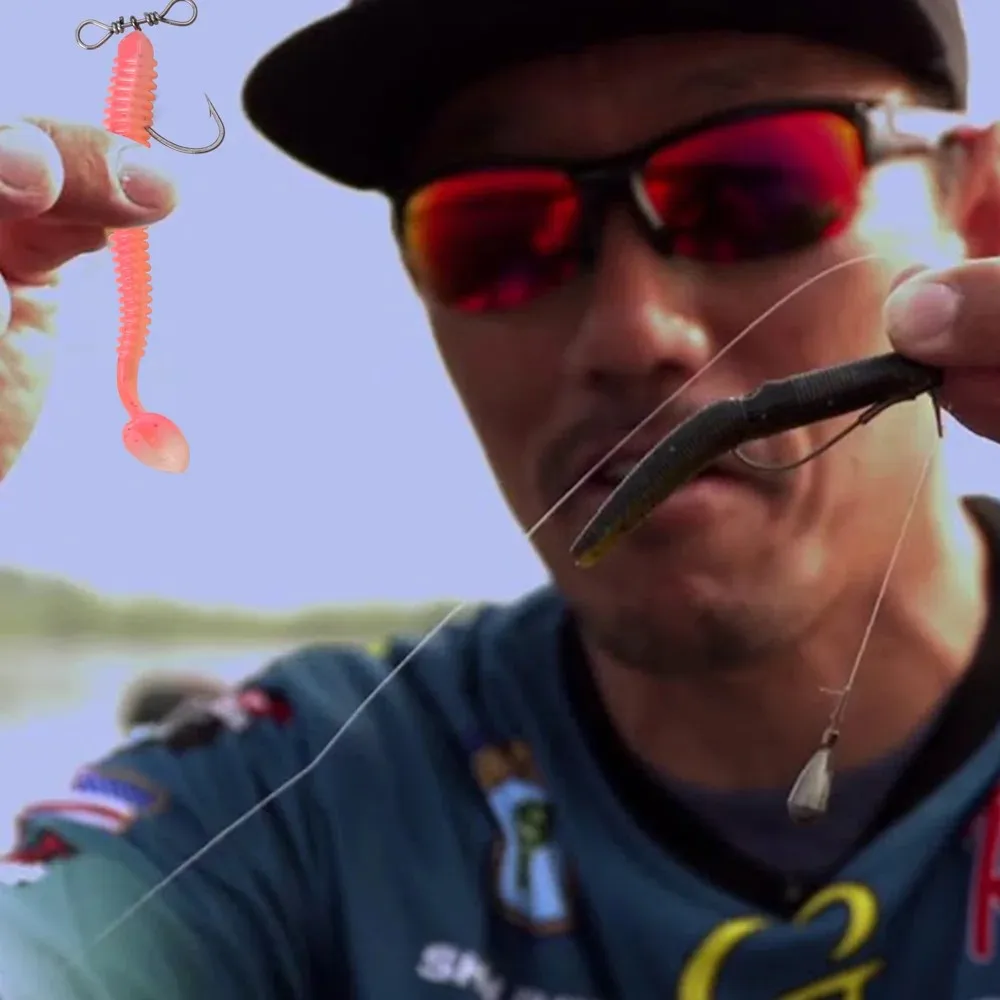 Anzuelos Drop Shot con giratorios para lubina trucha walleye - imagen 4