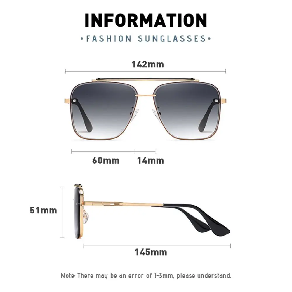 Gafas de sol con montura metálica estilo punk para conducción - imagen 3