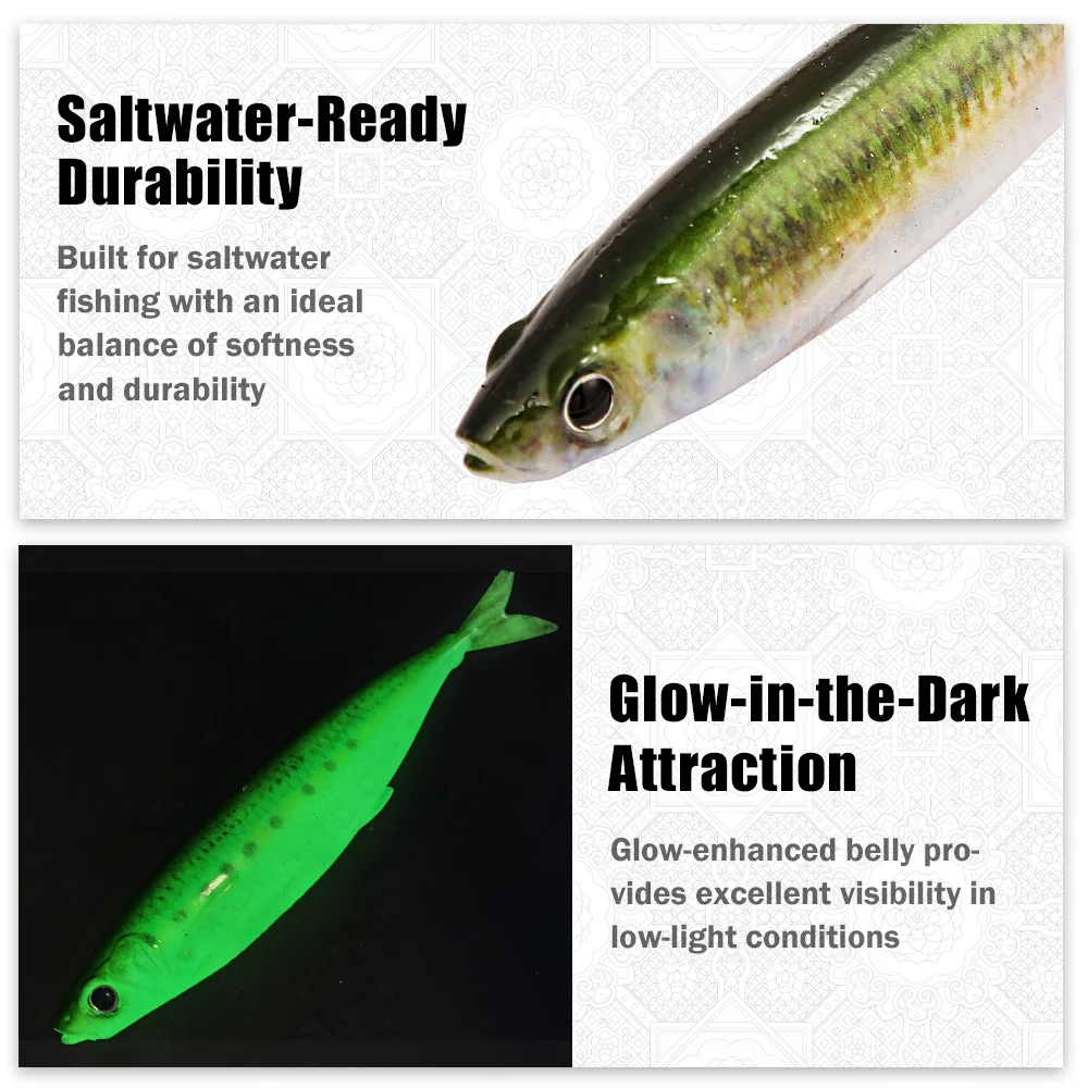 B&U señuelo blando 3D macarela realista – cebo para lubina - imagen 4