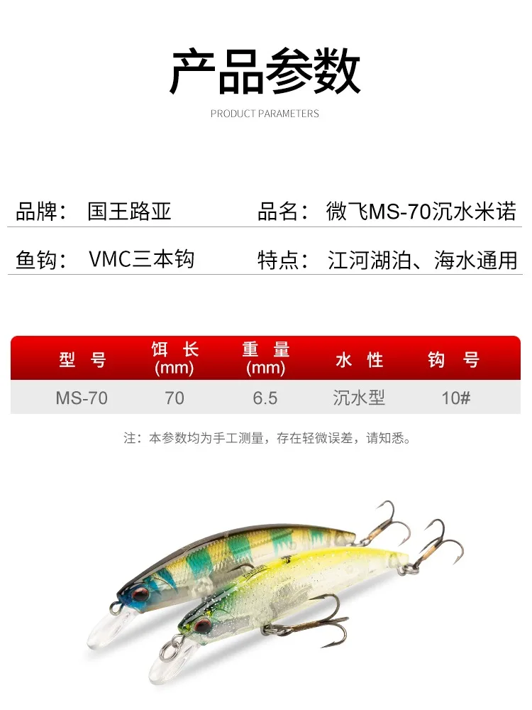Kingdom Lure Bait 3525 Microfly Series Mino cebo perca - imagen 5