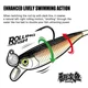 Midosto Wacky Rig flotante TPE blando rodante para lubina y lucio - imagen 3