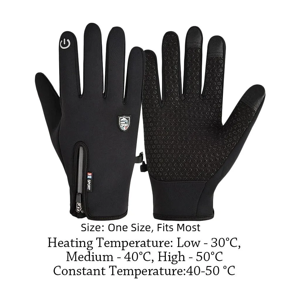 Guantes calefactables USB impermeables recargables para pesca - imagen 5