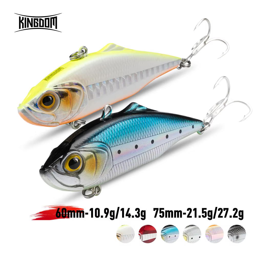 Kingdom VIB Wobbler hundido 75mm - Cebo duro para hielo de pesca - imagen 5