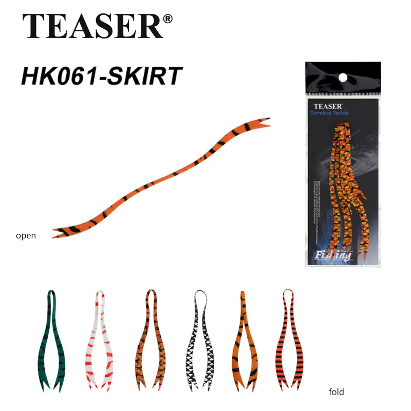 Faldas de Silicona Teaser HK061‑SKIRT para Jigs – Pack 3 Unidades - imagen 5