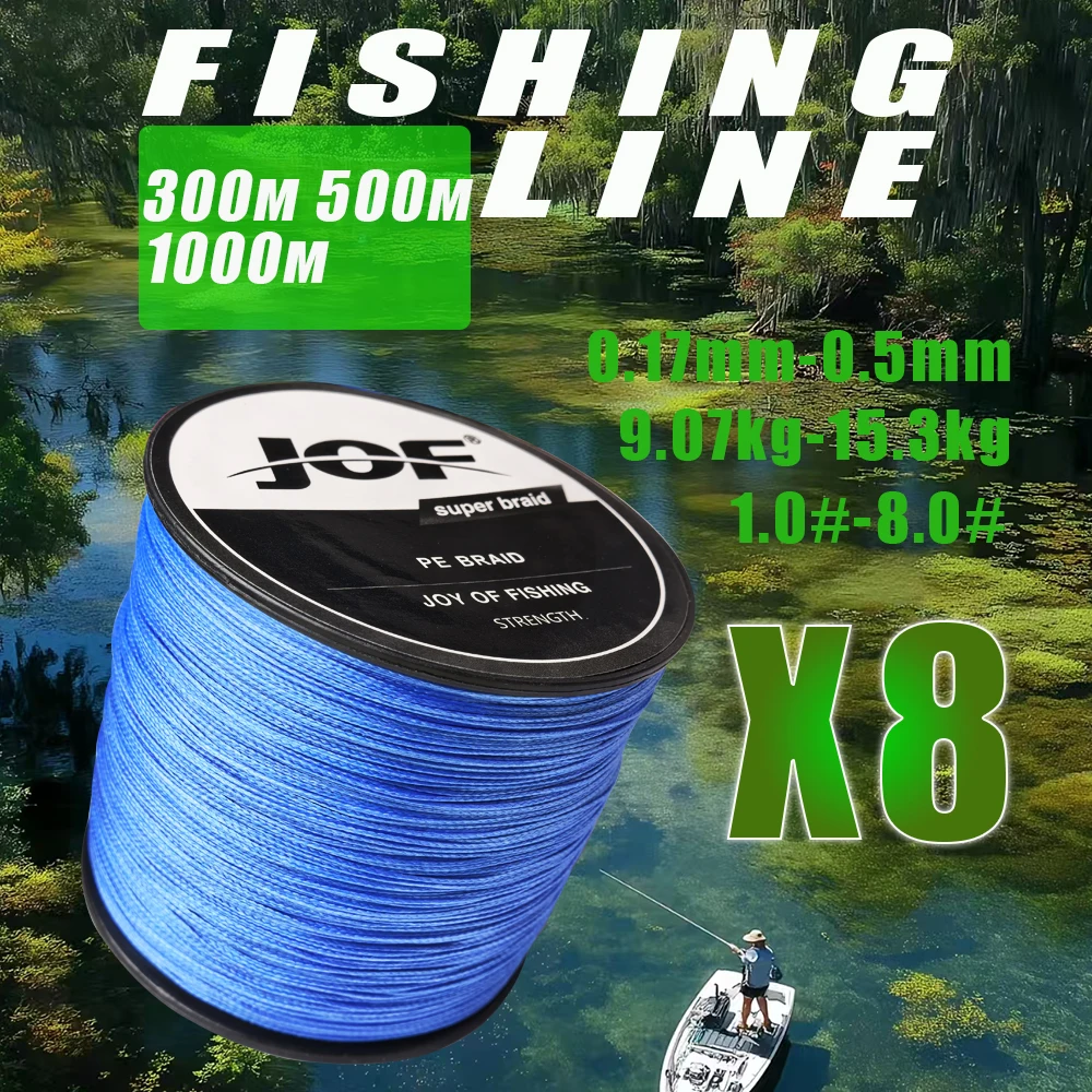 JOF línea de pesca trenzada PE multifilamento resistente a la abrasión - imagen 4