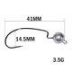 Anzuelos Jig Head con plomos y púas para vinilo shad
