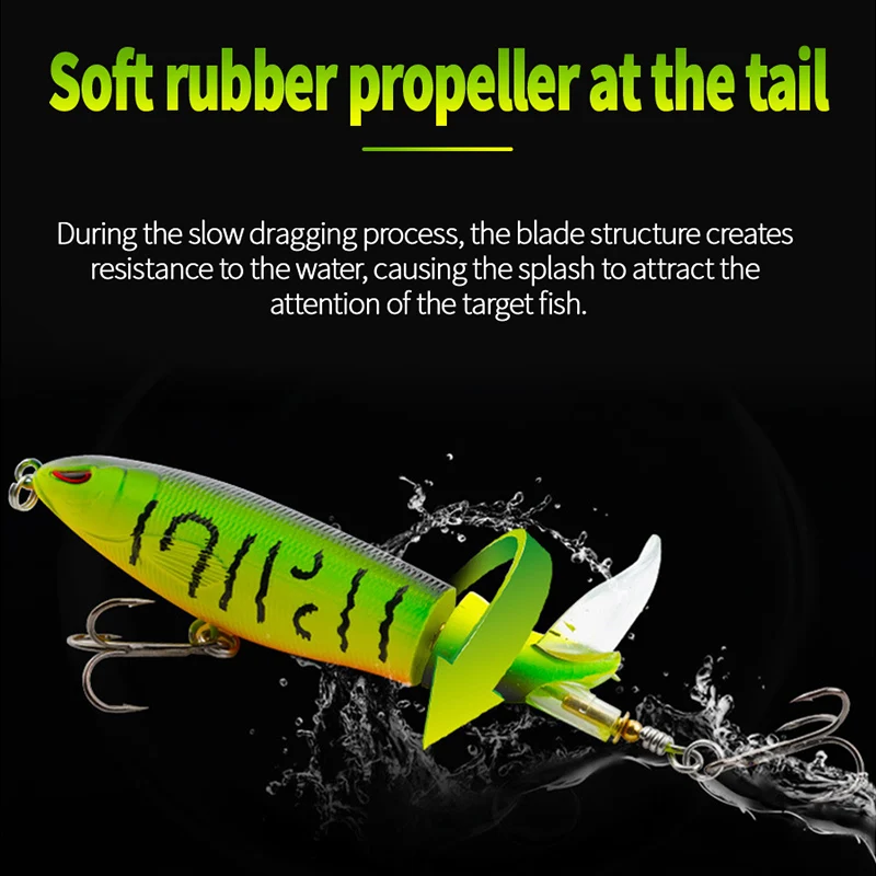 Whopper Plopper River2Sea – Popper Topwater con hélices giratorias - imagen 2