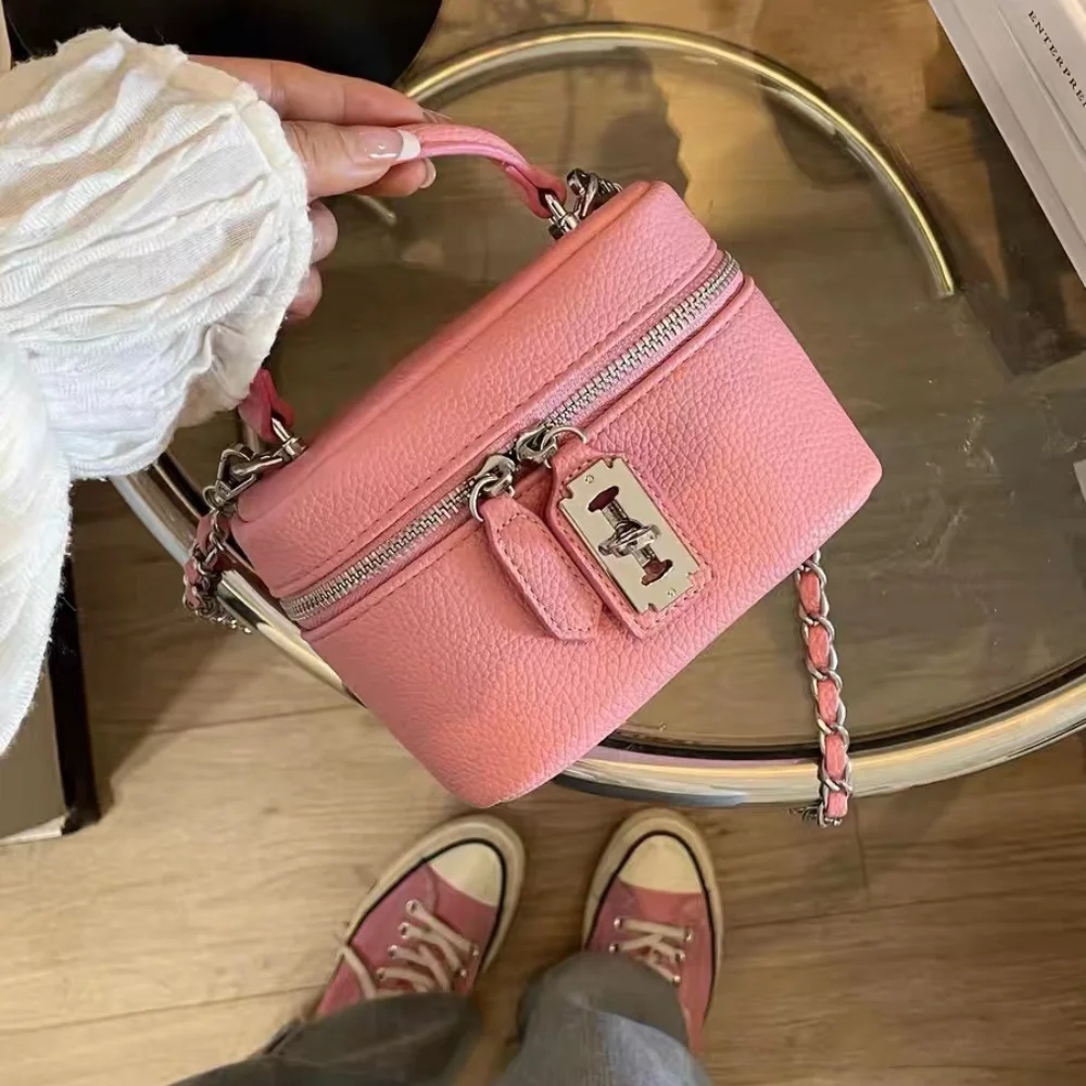 Bolso bandolera mujer de PU con cadena y hebilla para móvil - imagen 5