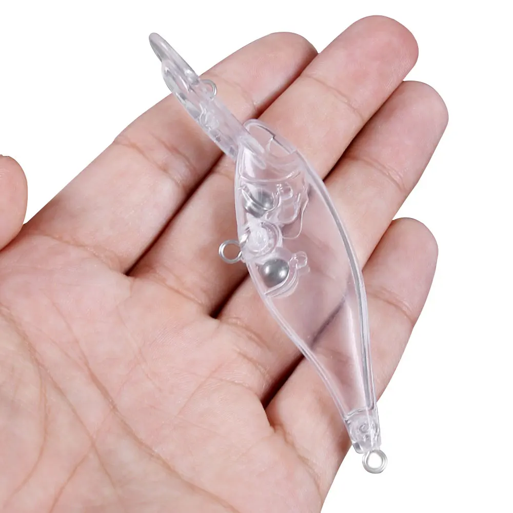 Señuelo minnow transparente sin pintar para aerógrafo Jerkbait Wobbler - imagen 2