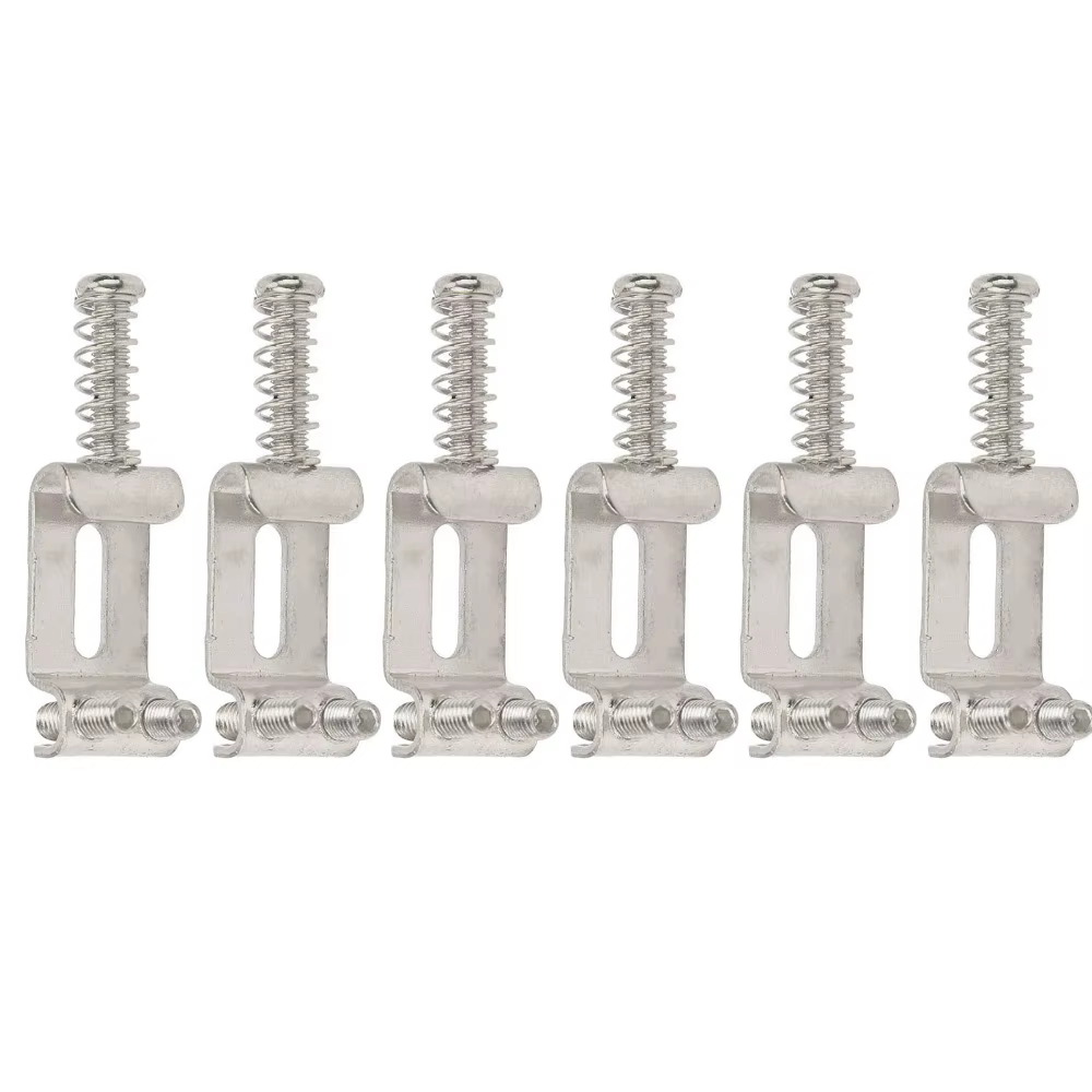 Sillines Vintage para Guitarra Eléctrica – Metal Plateado 10,5mm - imagen 3