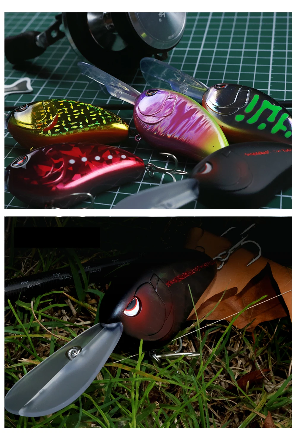 Comparativa de colores disponibles del señuelo JEKEKU