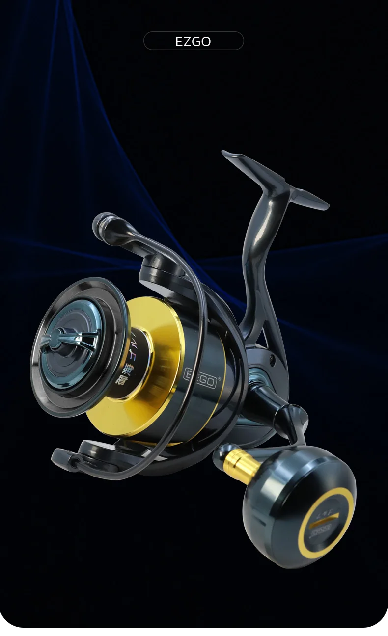 Carrete de pesca ZYZHE EZGO Serie YH vista frontal