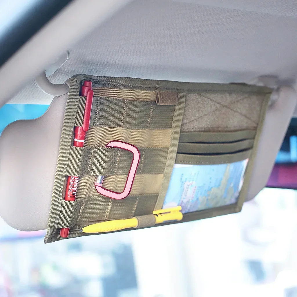 Bolsa de aparejos táctica multifuncional para visera coche