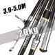 Caña telescópica de carbono giratoria para surfcasting y barco