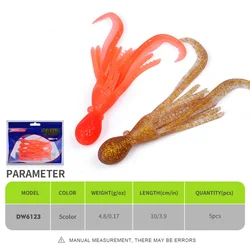 Swingman Cebo de Calamar Suave – Elasticidad Alta para Pesca