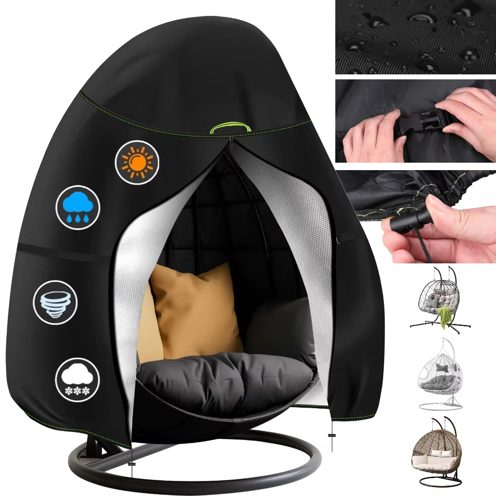 Funda impermeable 210D para silla colgante tipo huevo de exterior - imagen 3