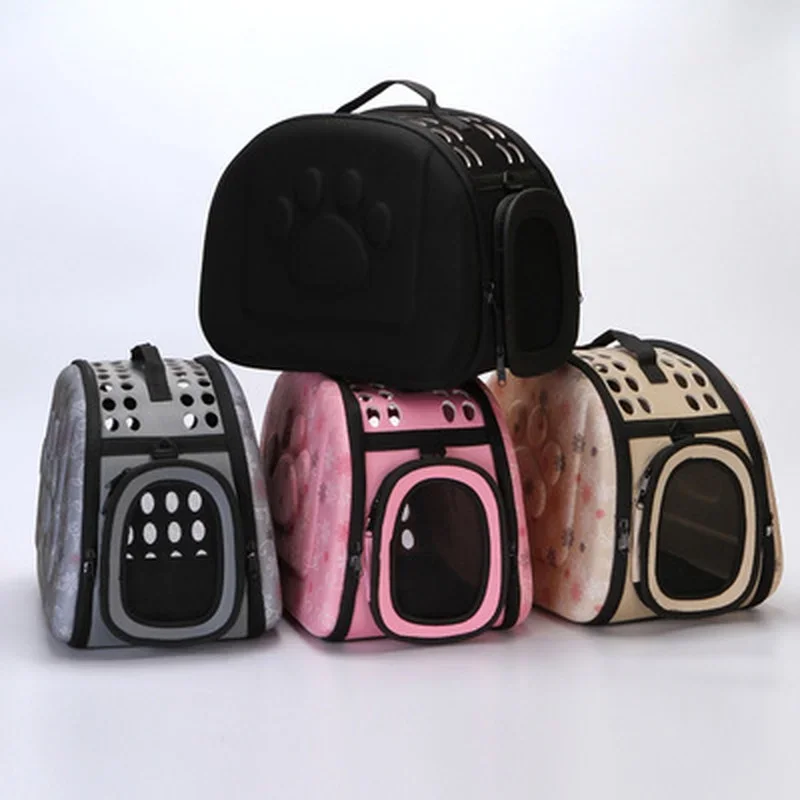 Bolsa plegable para mascotas en vista frontal