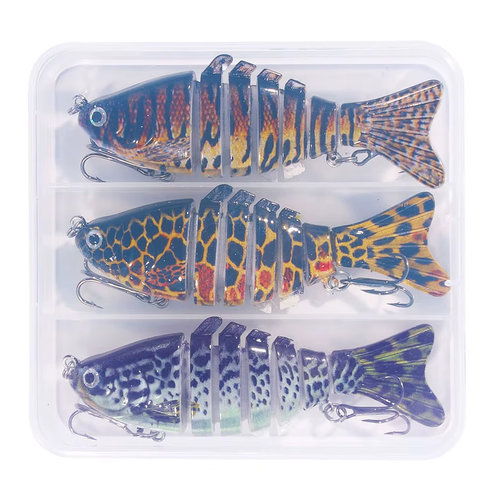 Crankbait articulado 7 segmentos – Señuelo duro realista de pesca - imagen 5