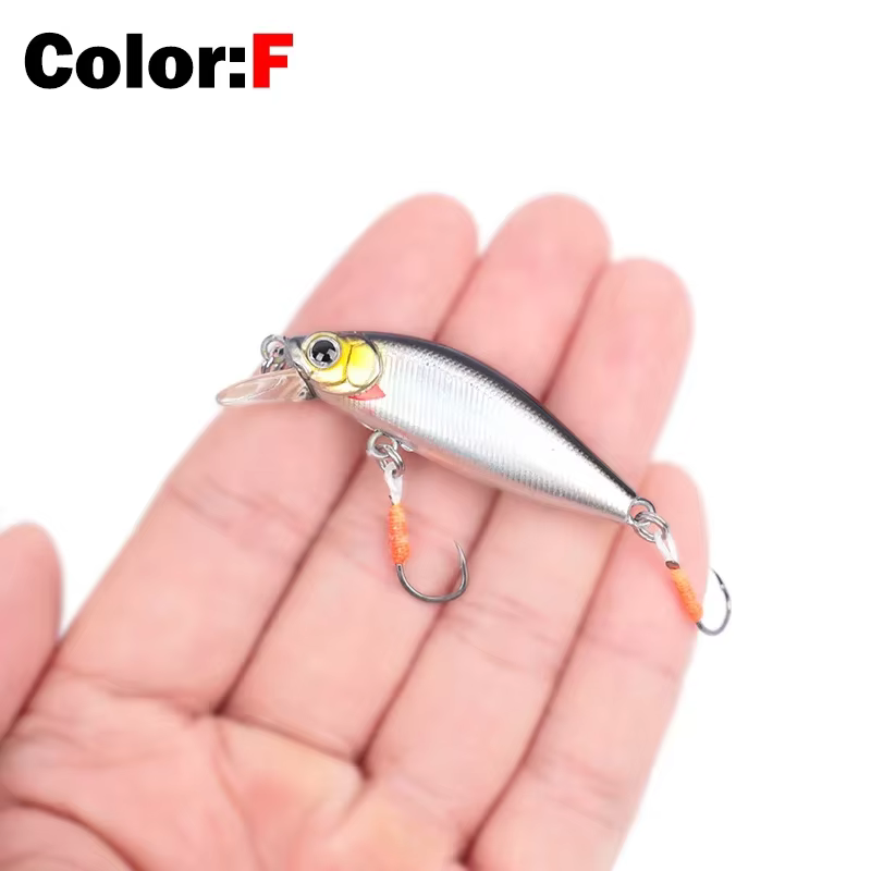 Señuelo Crankbait Minnow 4,5 cm con ojos 3D - imagen 4