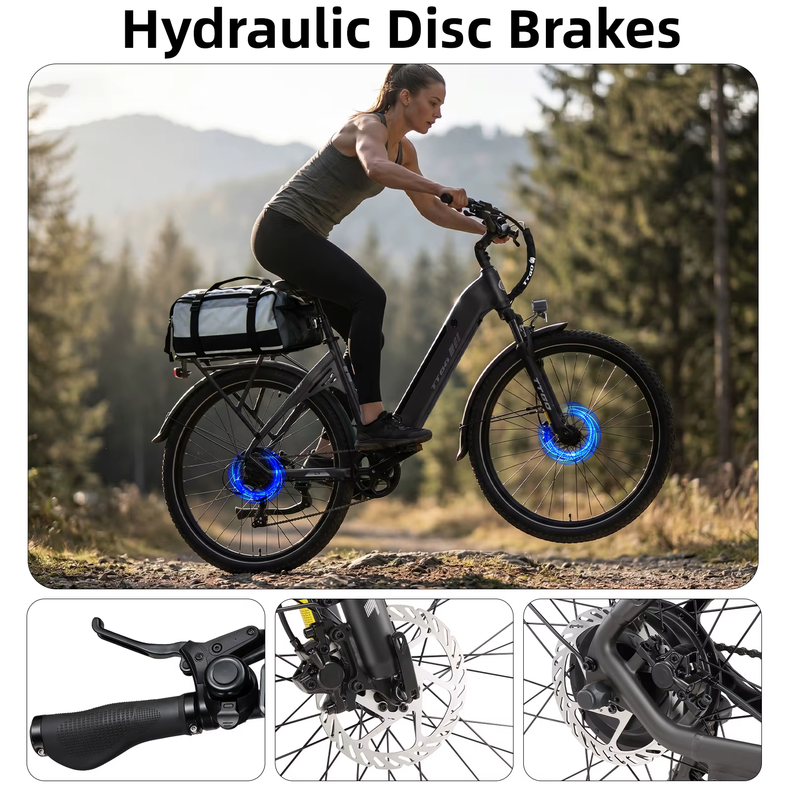 TTGO C5 – Bicicleta eléctrica con pantalla LCD y fr - imagen 3