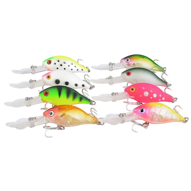 Crankbait Señuelo Duro con Lengua de Pétalo – Acción Manivela