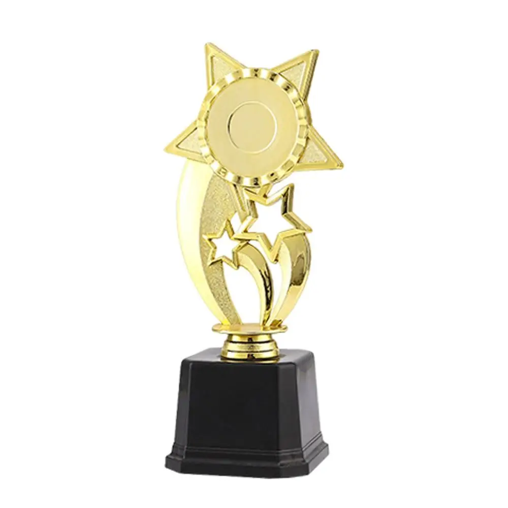 Copa de Trofeo Dorada de estrella para premiación grande