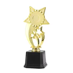 Copa de Trofeo Dorada de estrella para premiación grande