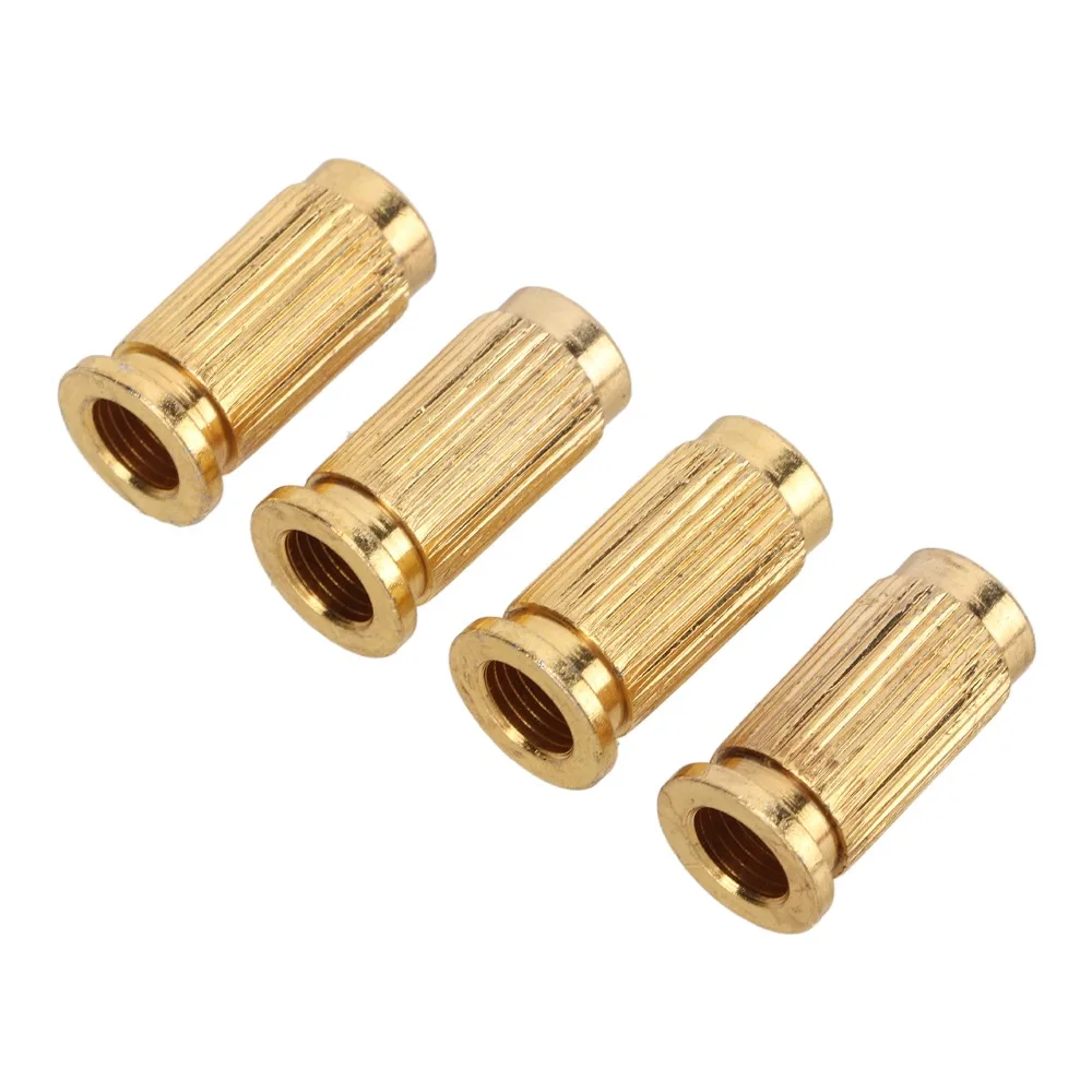 Anclajes de puente ajustables de metal dorado para guitarra eléctrica - imagen 3