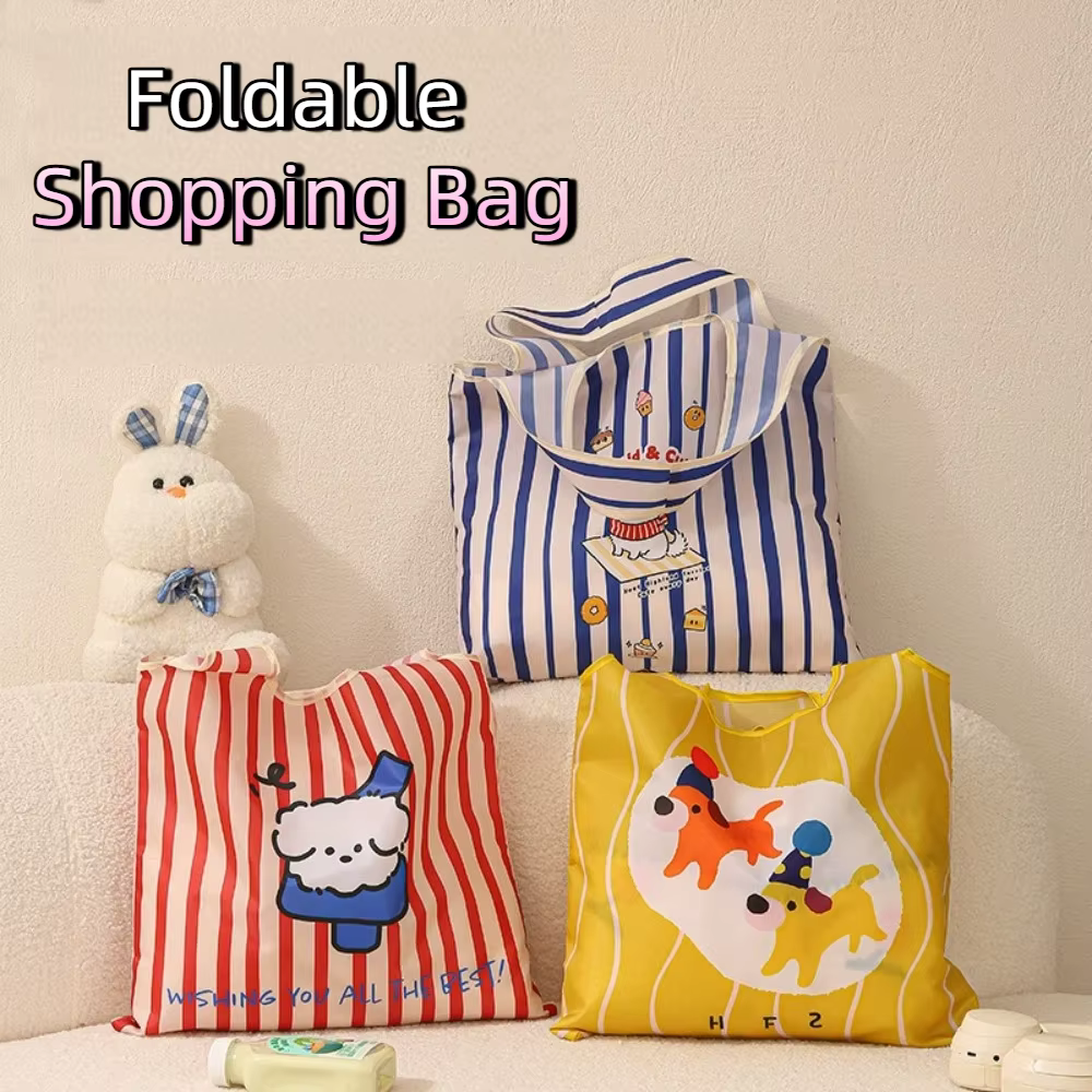 Bolsa de compra plegable reutilizable con diseño divertido - imagen 4