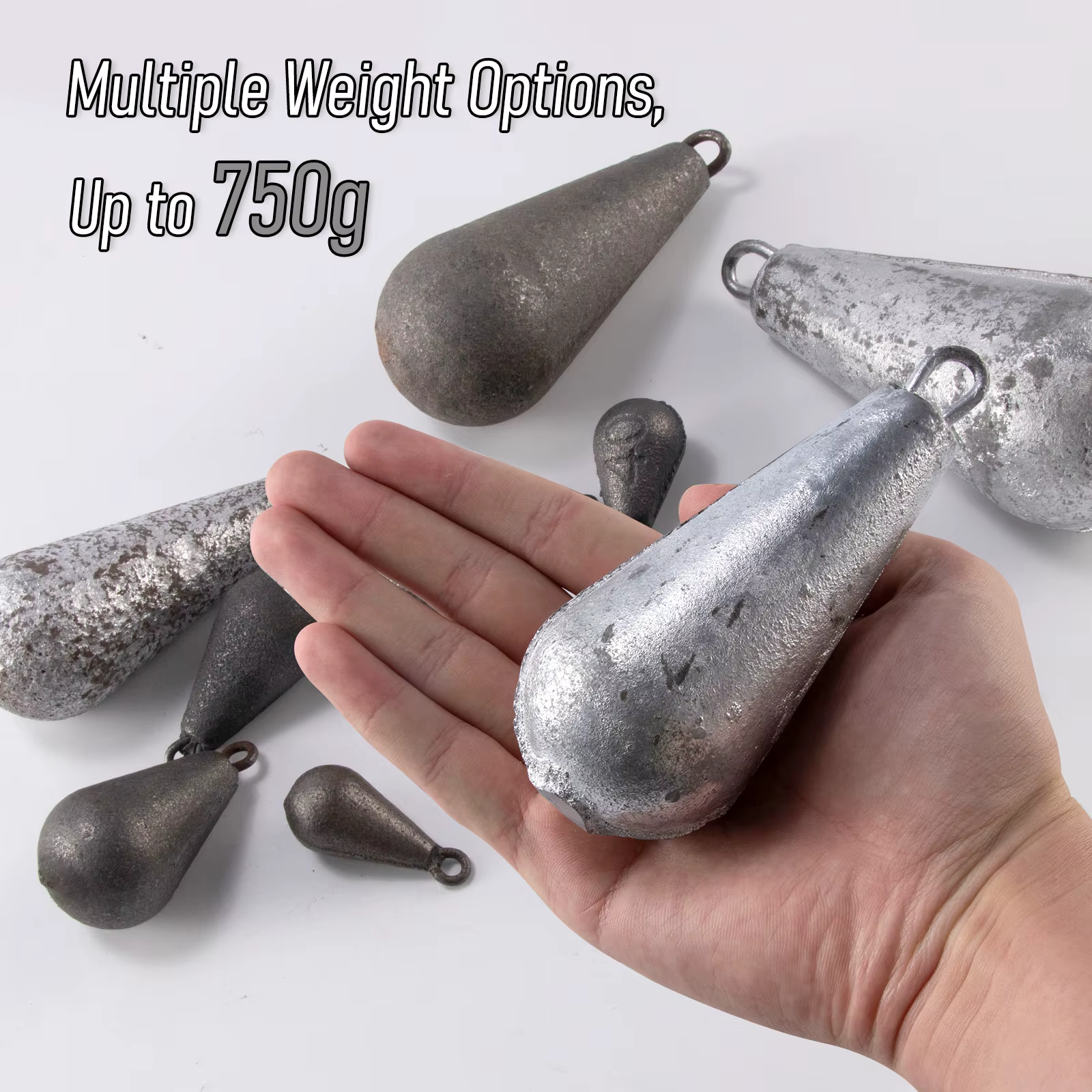 Plomo lágrima fundición con anillo - Agua salada 30-750g - imagen 2