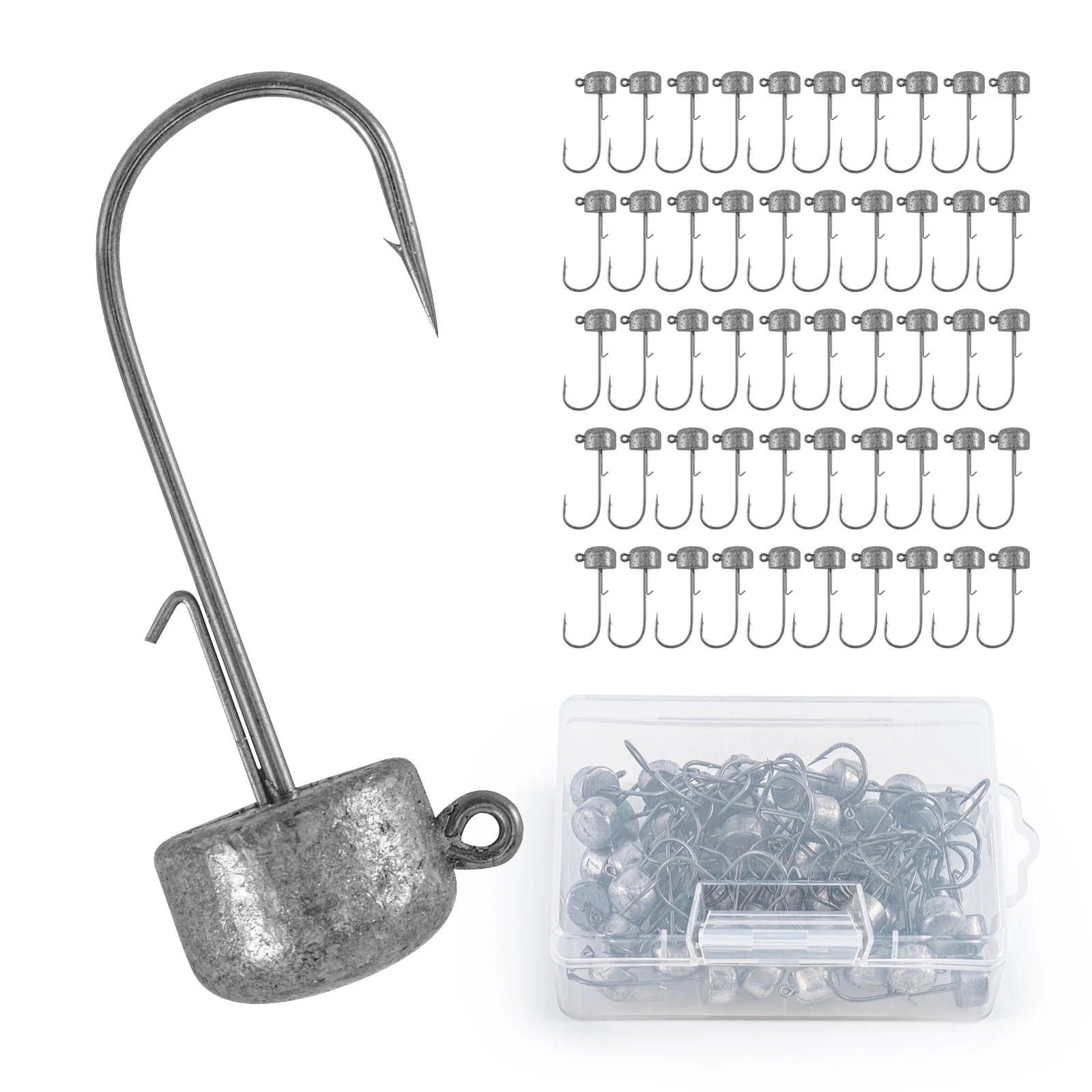 Anzuelos Jig Head Goture con cabeza plomada para vinilo - imagen 3