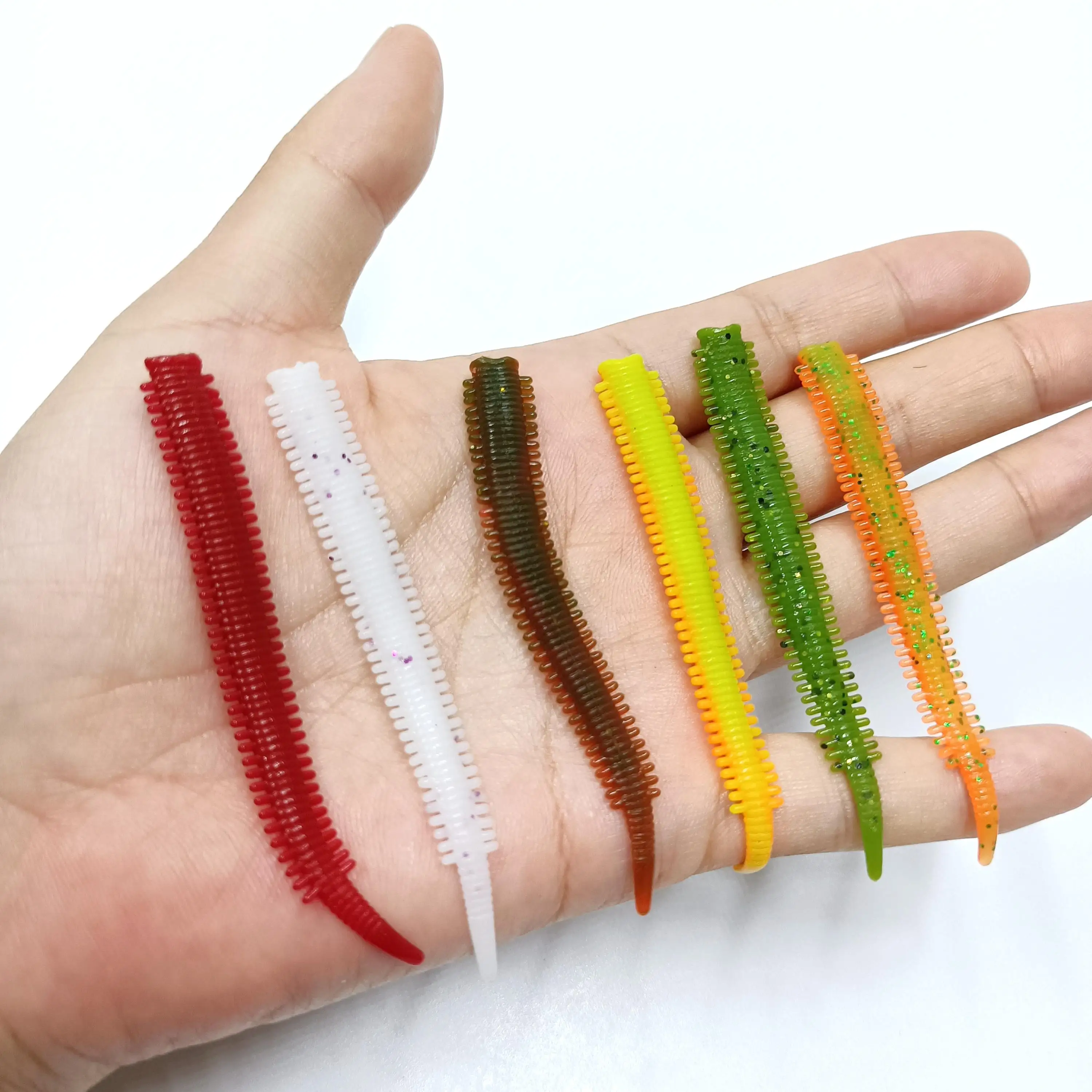 Pack de 15 gusanos artificiales DUODUOYU en TPR para pesca de mar