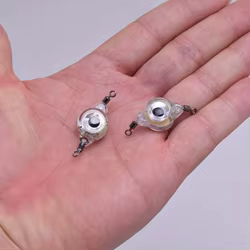 Luz de pesca nocturna doble anillo con clip para agua dulce y salada