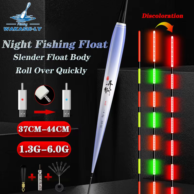 Flotador LED nocturno luminoso – Alta sensibilidad para pesca - imagen 3