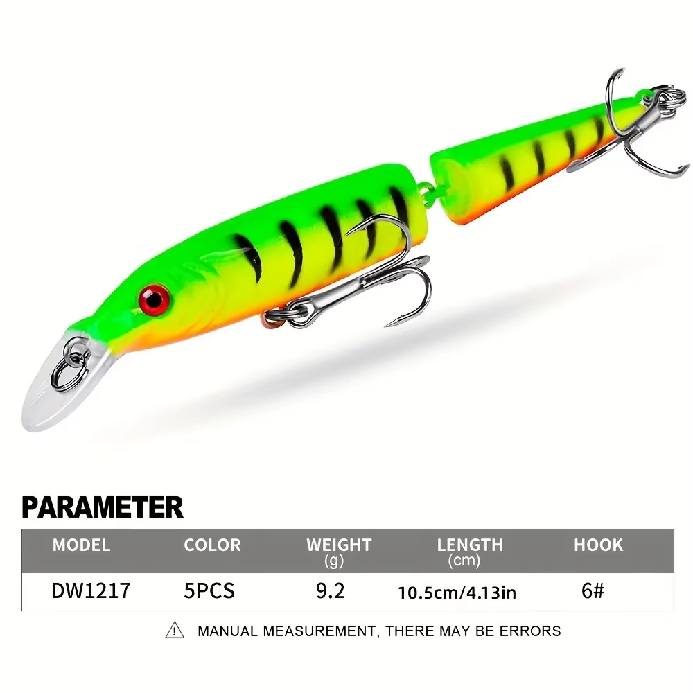 Señuelos lucio articulados Wobblers 10,5 cm 9,2 g para pesca - imagen 2