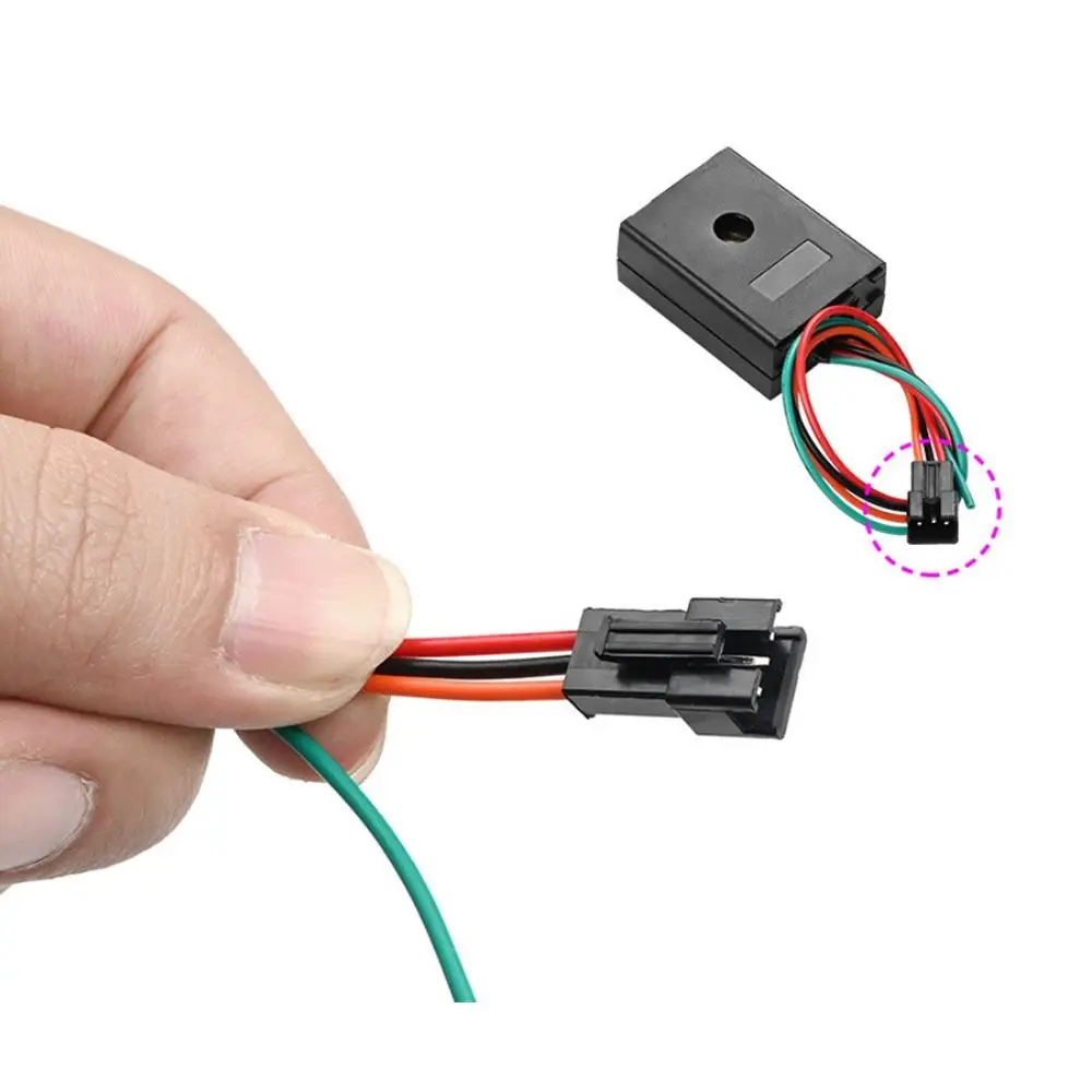 Alarma inalámbrica negra y compacta