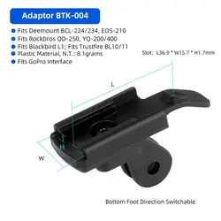 RockBros QD-250: soporte de faro delantero con montaje rápido