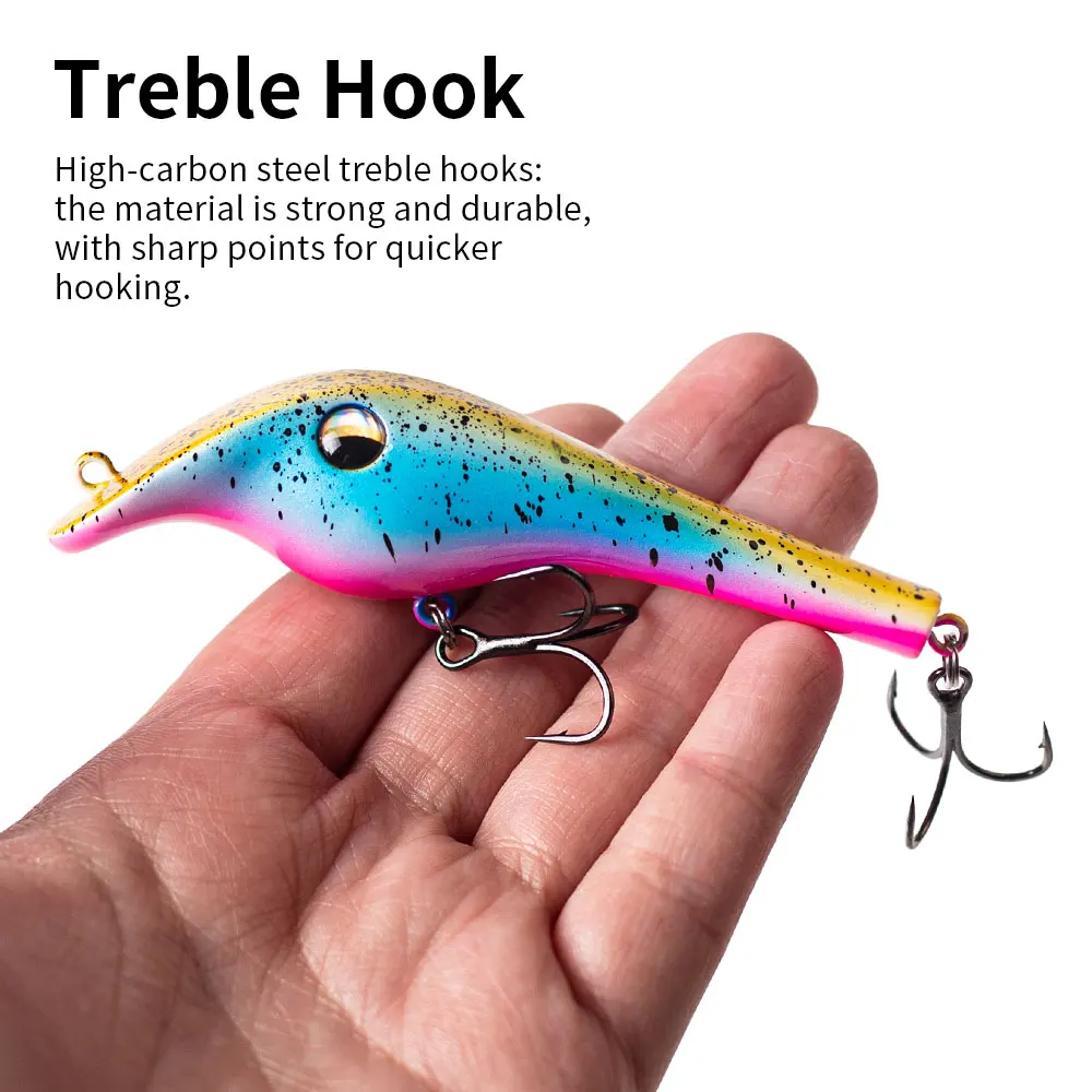 Señuelo Jerkbait Glider Hanlin para lucio y lubina, hundible/flotante