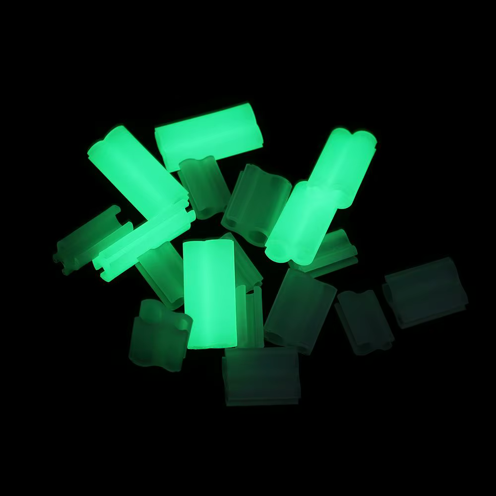 Clip luminoso fluorescente para caña de pescar – Punta nocturna reutilizable - imagen 3