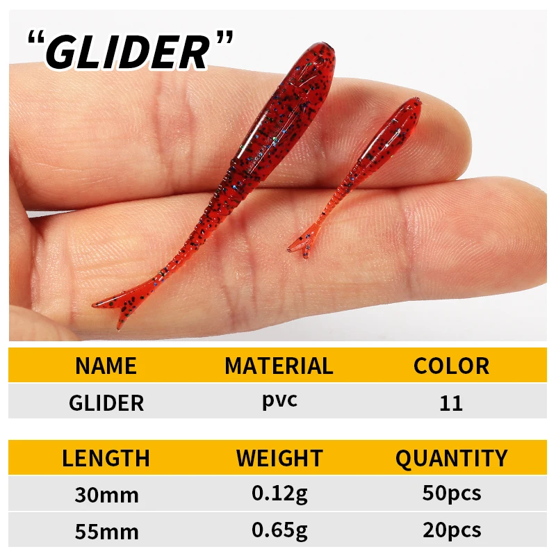 Supercontinente ForkTail Wobbler Señuelo Planeador – Cebo Suave Pesca - imagen 4