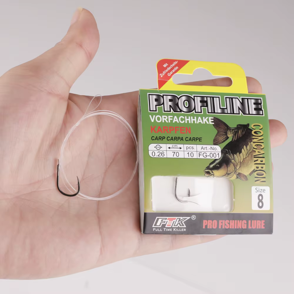 Anzuelos pre-atados para carpa PROFILELINE FTK con monofilamento - imagen 5