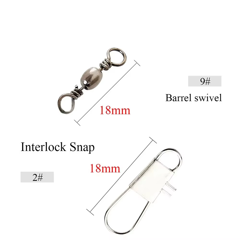 FTK Líderes de alambre acero inoxidable con giro para sedal pesca - imagen 3