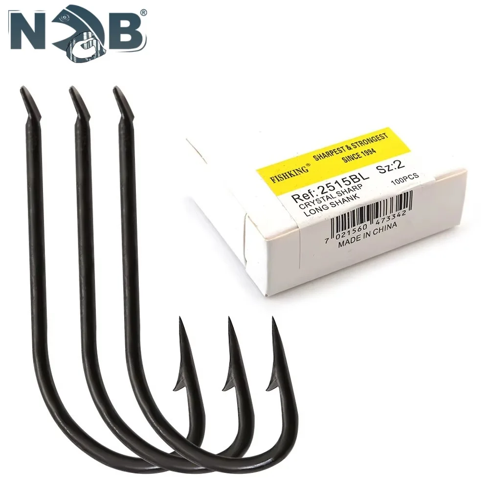 NGB anzuelos de carbono 2515BL punta larga afilada