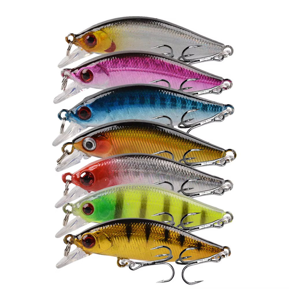 Señuelo Wobbler hundido plástico pececillos 5cm 3g para lubina y lucio - imagen 4