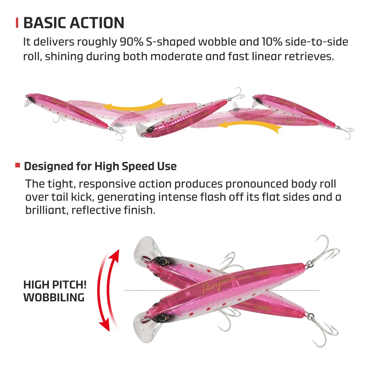 NOEBY Señuelo Minnow de hundimiento rápido para pesca marina - imagen 4
