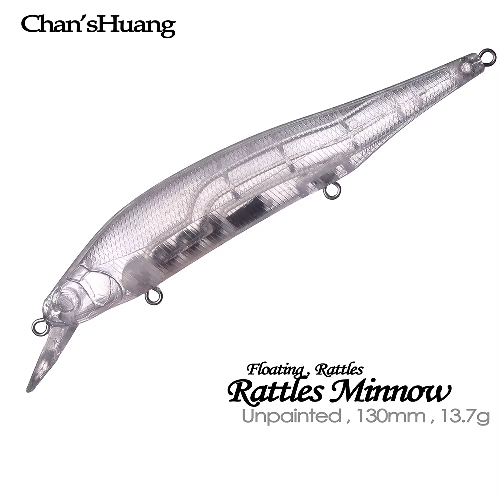 Chan'sHuang Señuelo Pececillo Flotante Transparente con Sonajero