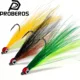 Mosca streamer bucktail PROBEROS para trucha y lubina con teaser - imagen 5