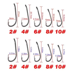 Hirisi X913 – Anzuelos para carpa de vástago largo con micropúas PTFE
