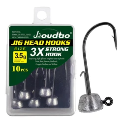 Jig Head Finesse Weedless – Cabezal de plomo seta para vinilo lubina